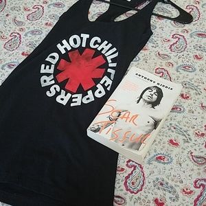 Red Hot Chili Peppers tank with book
